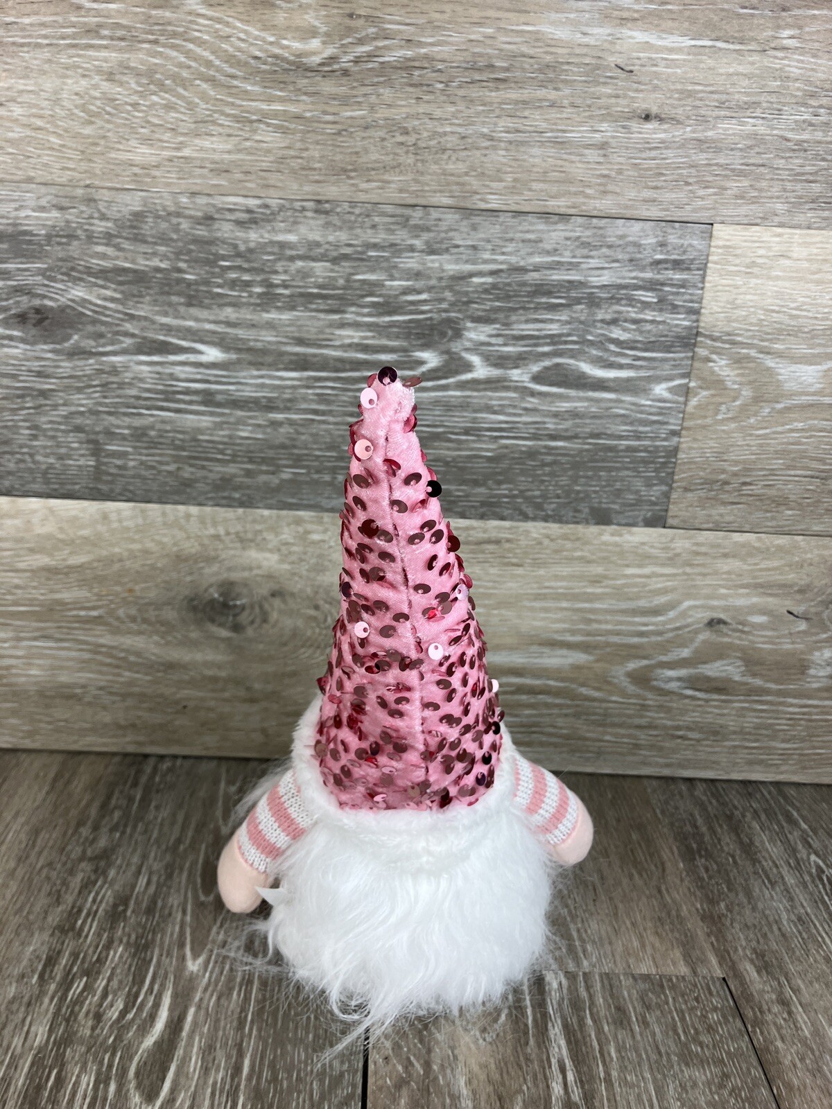 Gnome Pink Sequin Lighted Figure Night Light Lamp