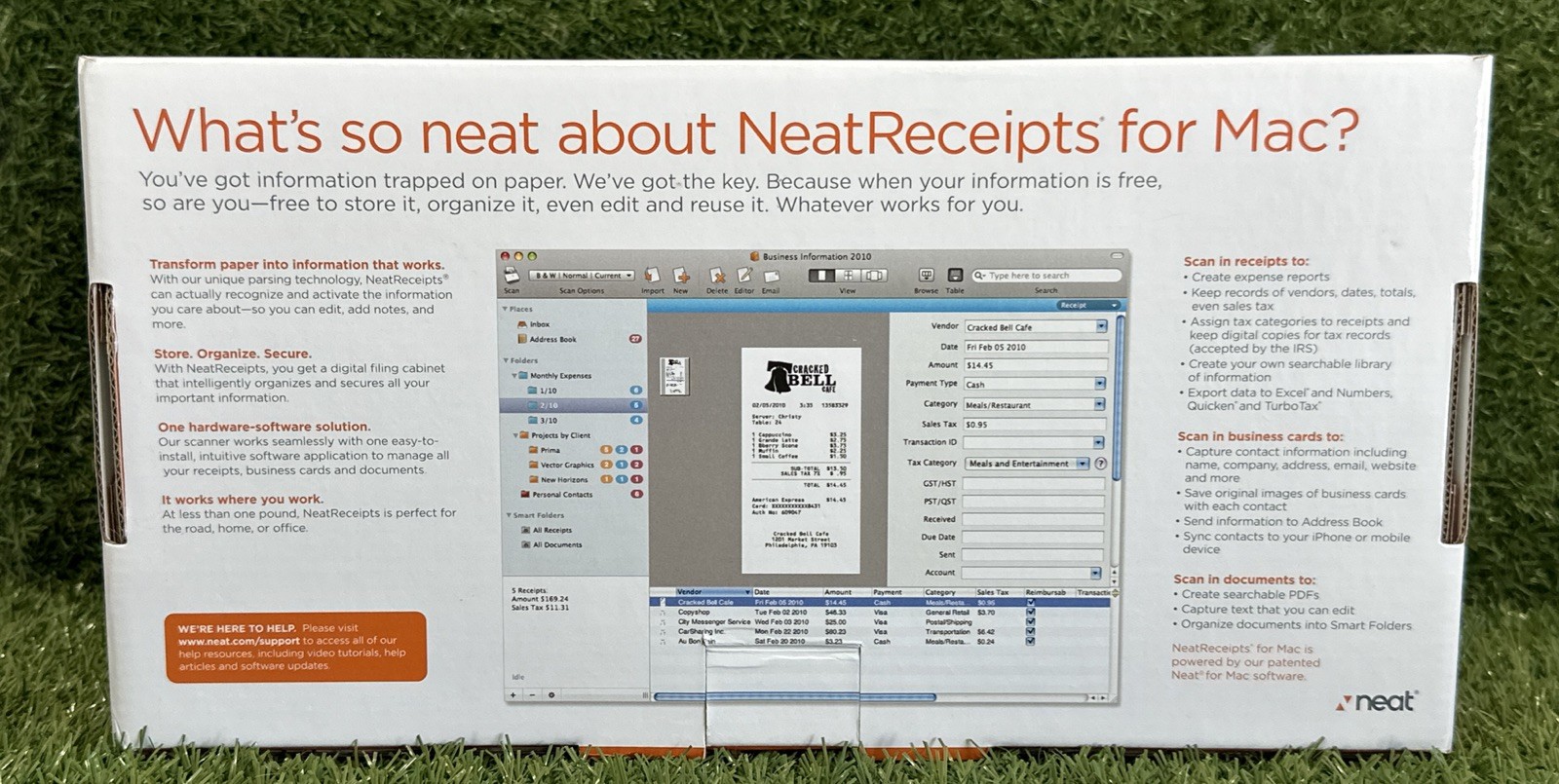 Neat Receipts For Mac Mobile Scanner + Digital Filing System