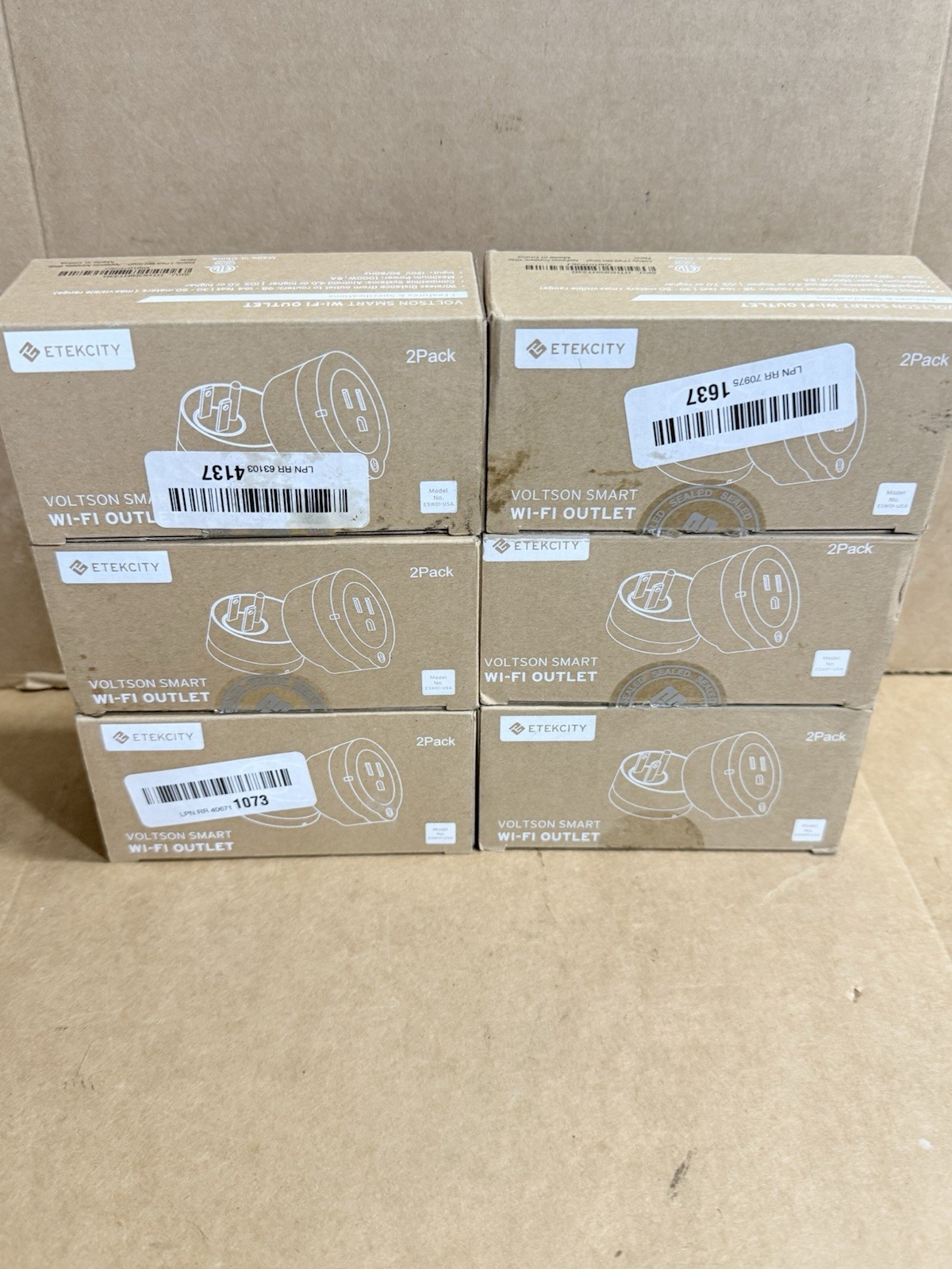 Lot of 12 - Pack Etekcity Voltson Smart WiFi Outlet Model ESW01-USA - READ