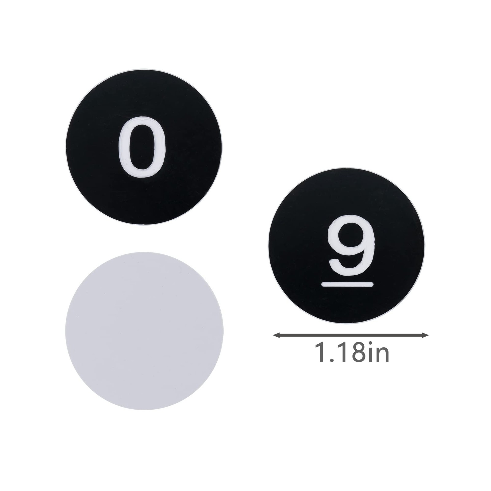Round Plastic Numbered Discs Number Tags Engraved Numbered Tags Without Hole ...