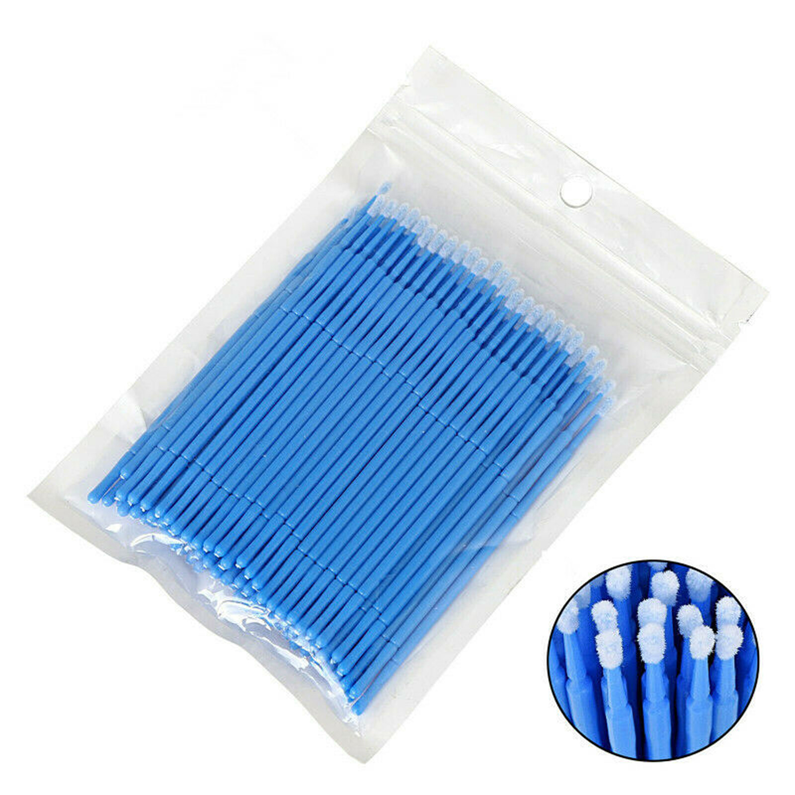 100×Dental Microbrush Disposable Bendable Applicators Tips Micro Brush Cleaning