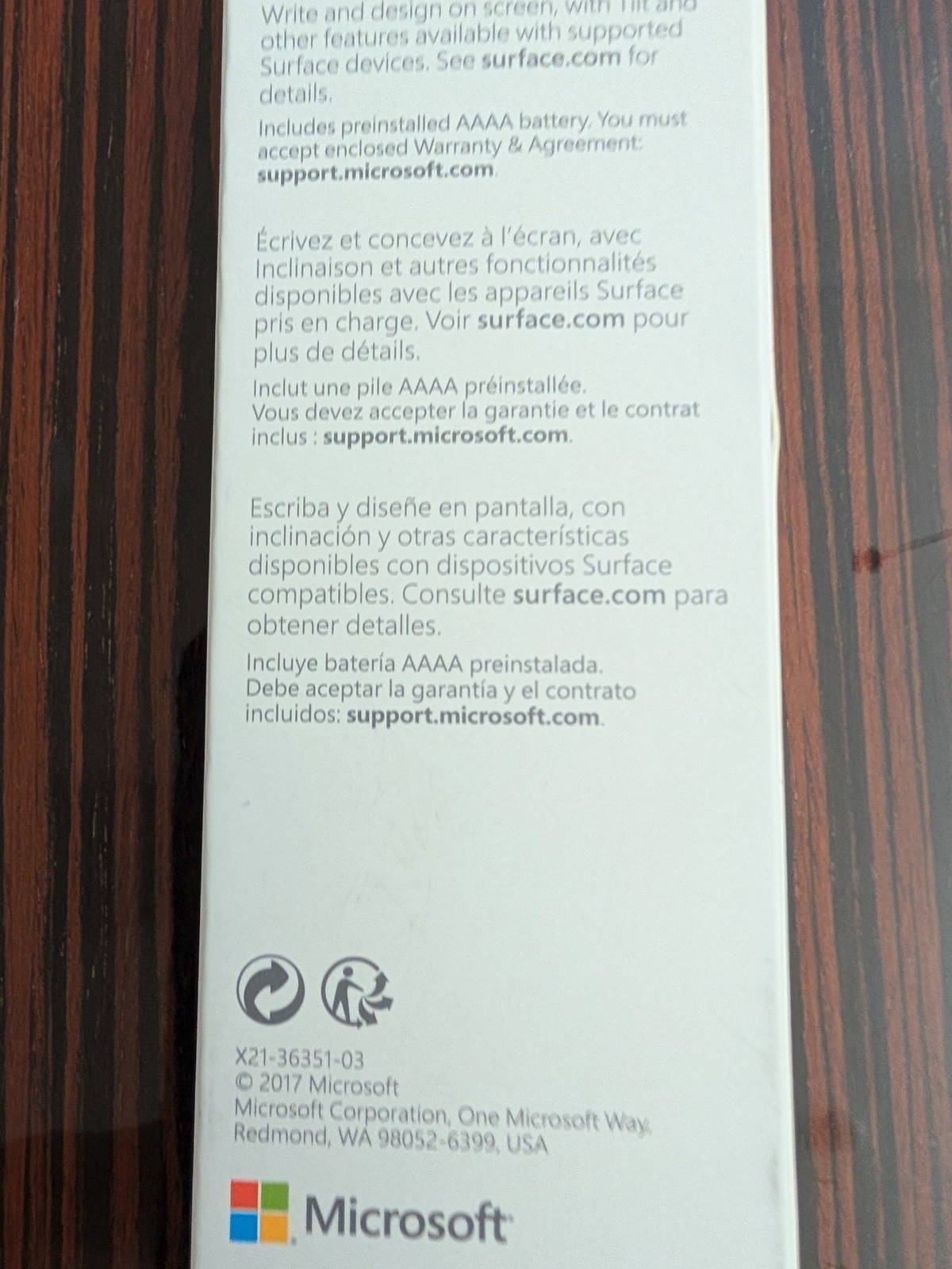 NEW Genuine Microsoft Surface Pen Stylet Silver Model 1776