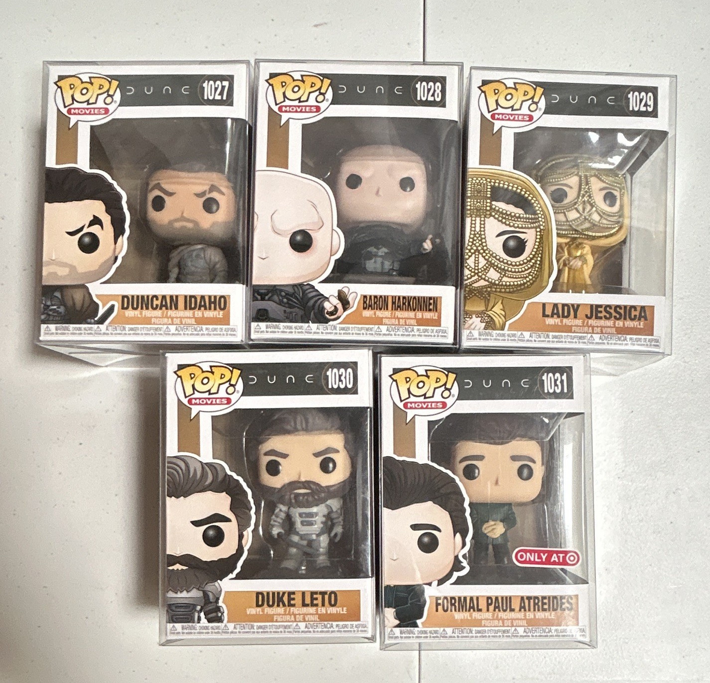 Funko Pop! Movies Dune Vinyl Figures Lot 5 Duncan baron jessica Leto Paul