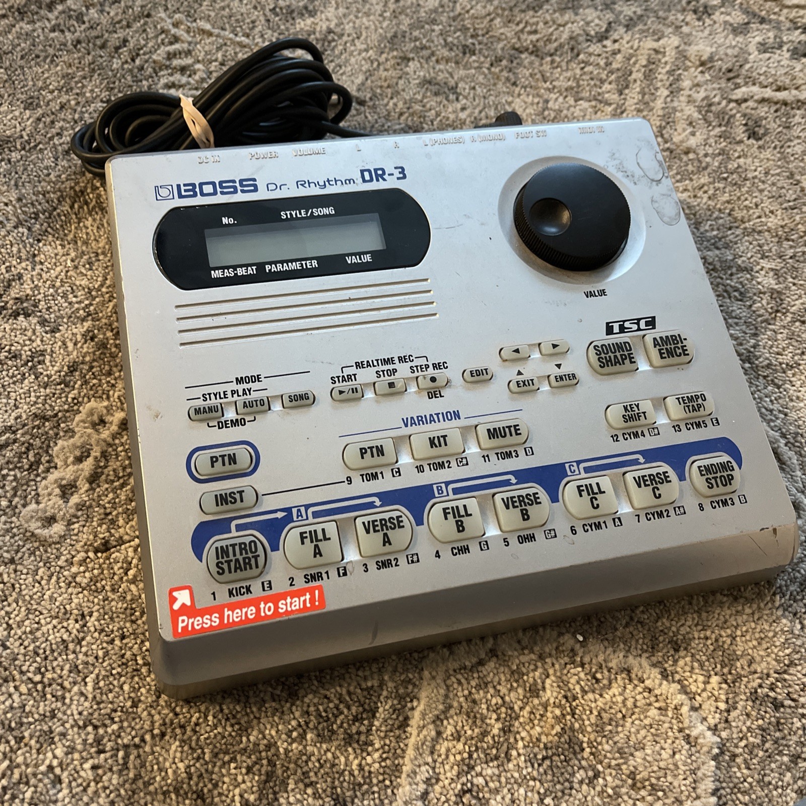 BOSS DR-3 Dr. Rhythm Drum Machine