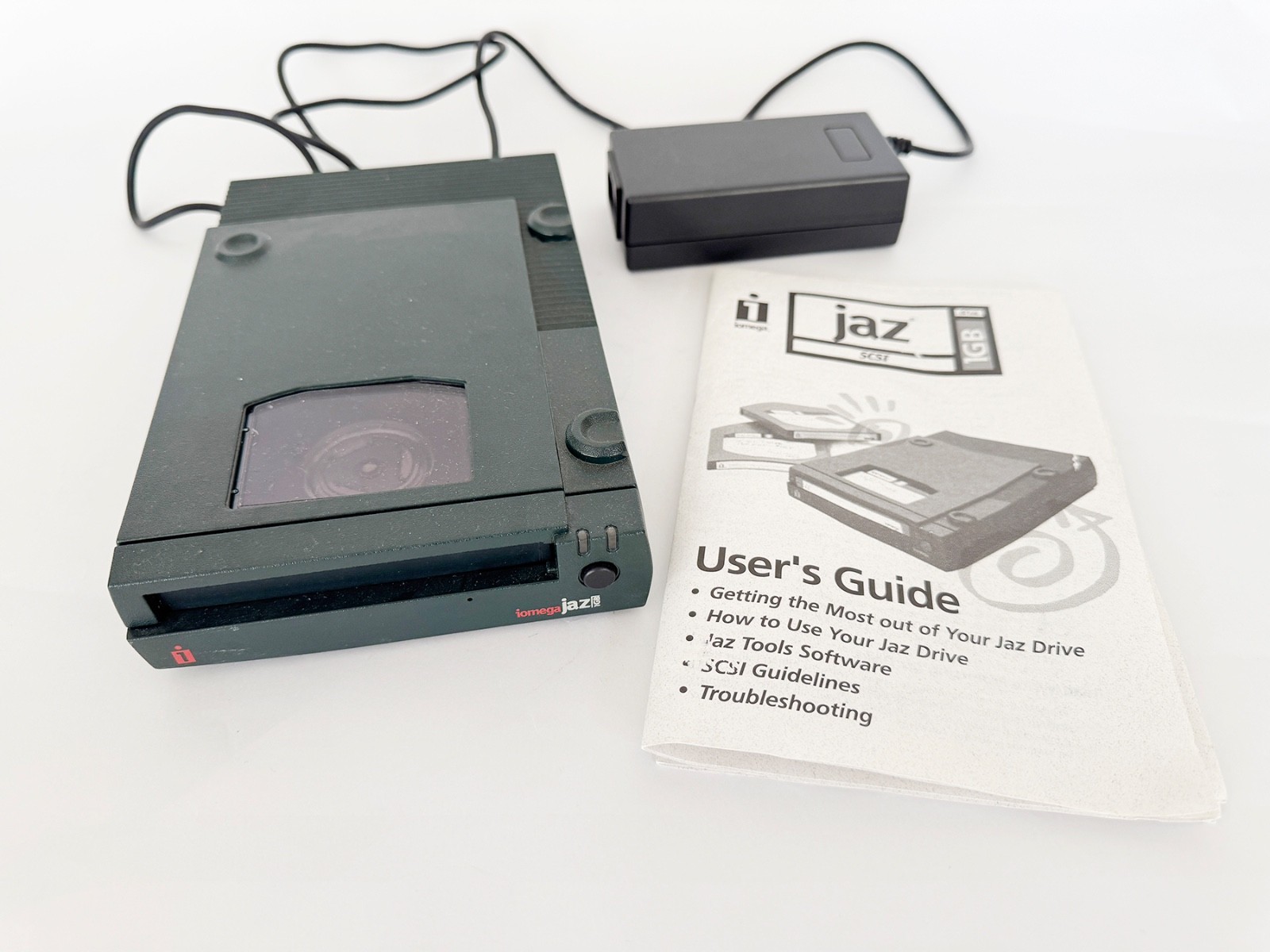 90s Y2k Iomega JAZ Drive 1G V1000S  1/2 Power Adapter
