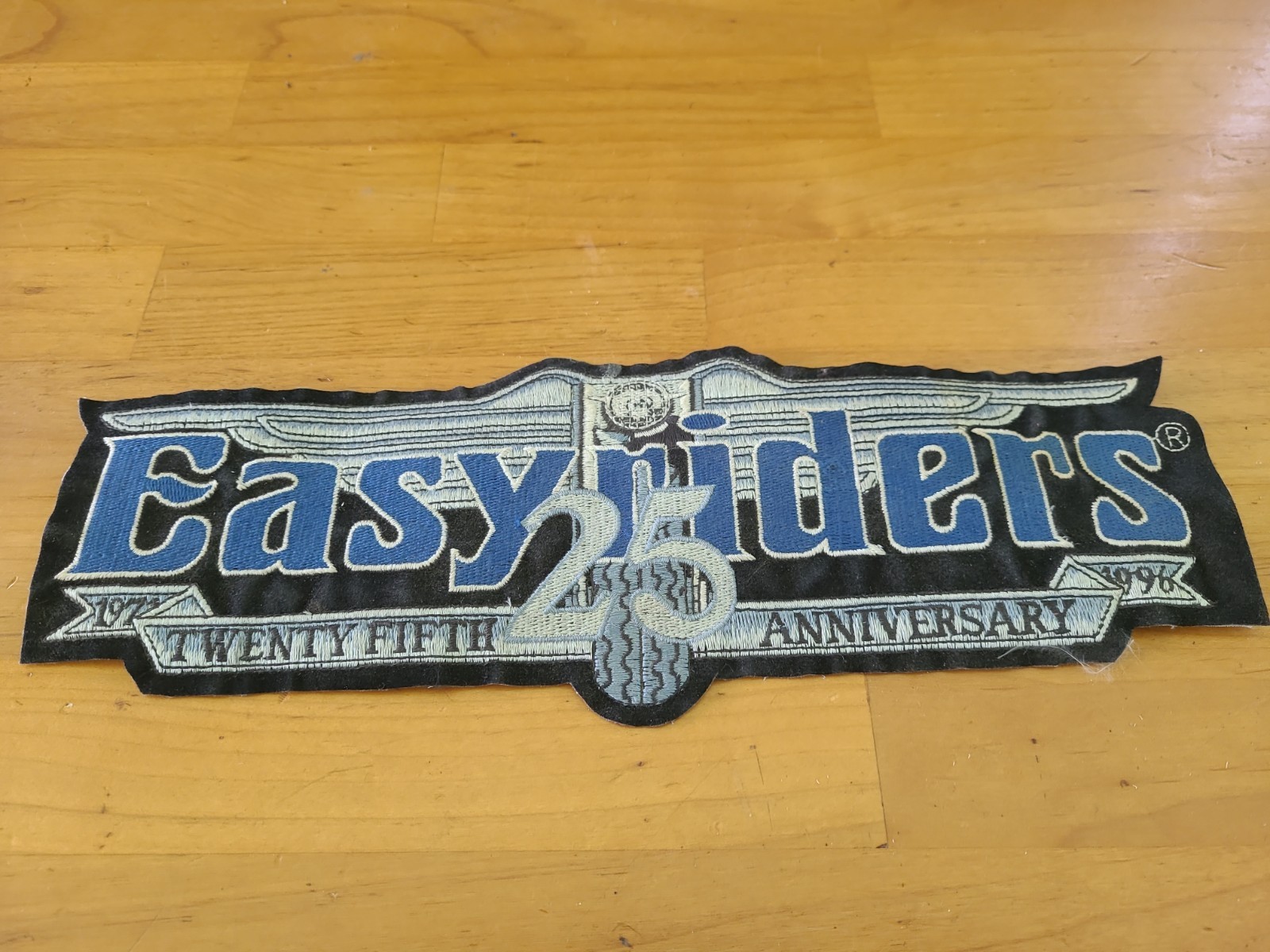 Easyriders 25th Anniversary Large Embroidered Biker Jacket Vest Patch 11"