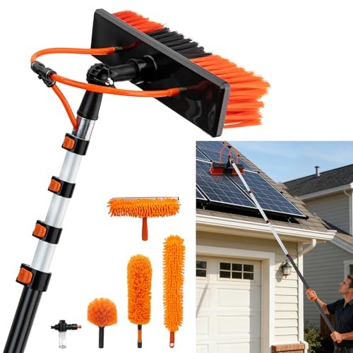 Water Fed Pole Window Cleaning System & Solar Panel Cleaning Kit, 18FT