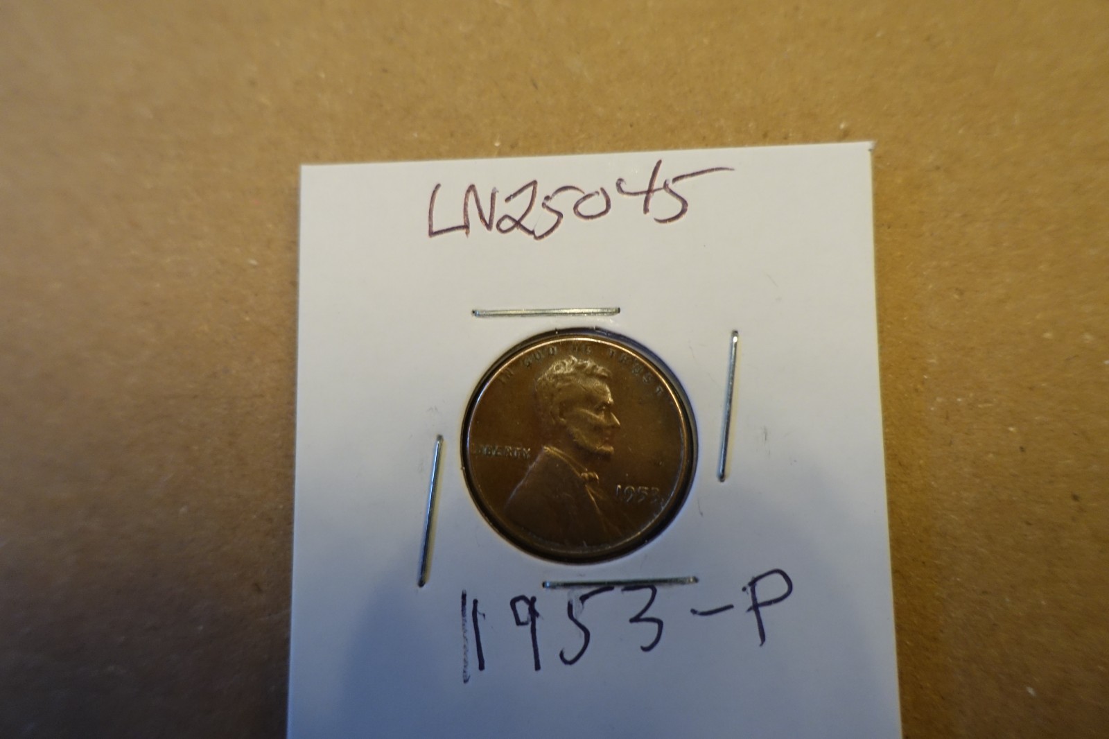 1953-P 1 cent Lincoln  Penny