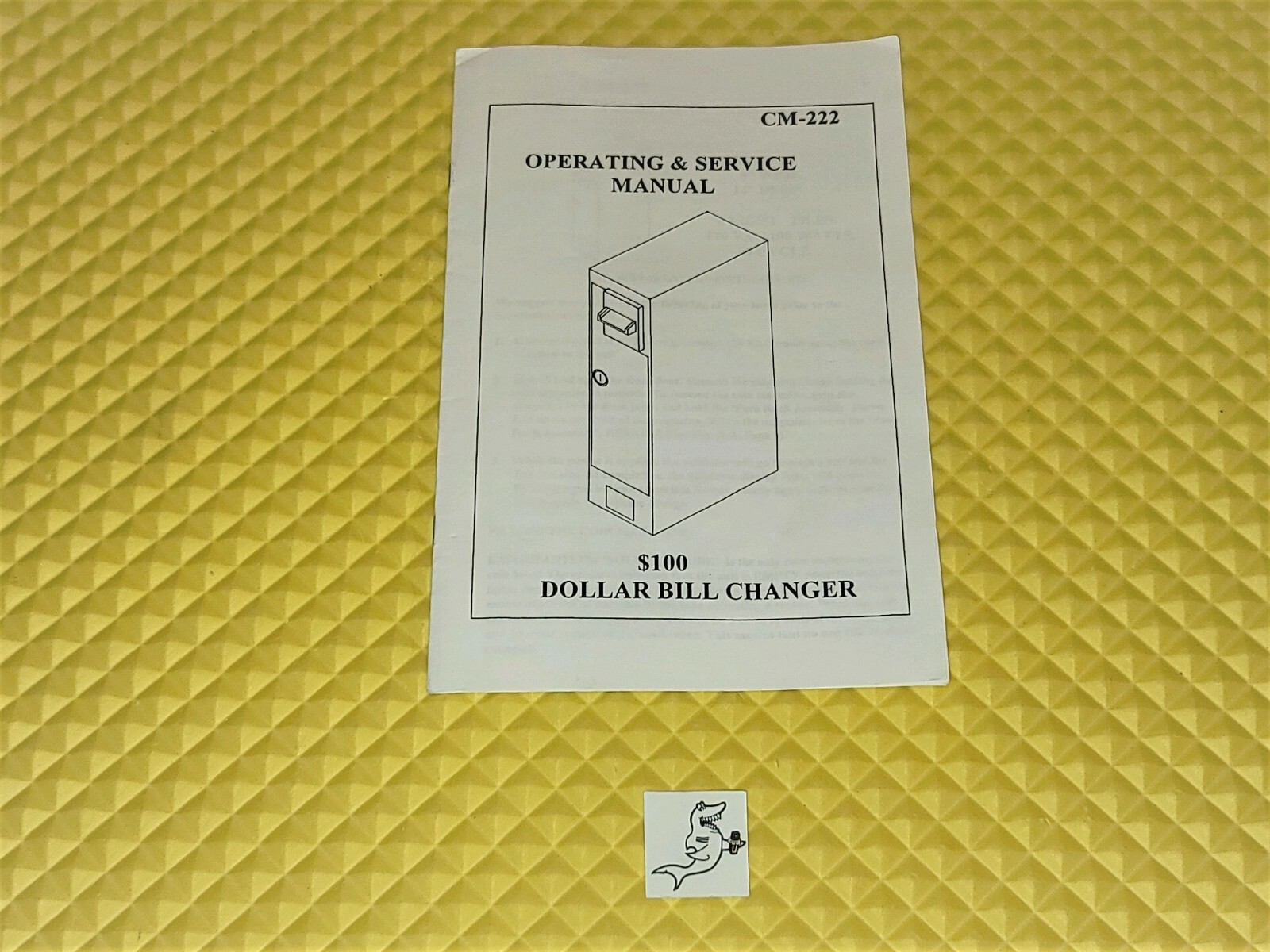 ANTARES CM-222 COFFEE INN'S DOLLAR BILL CHANGER MACHINE MANUAL / Free Ship!