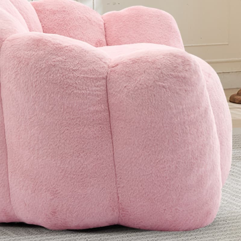 Pink Lotus Compression Sofa Bean Bag Pull Ring Portable Living Room Bedroom