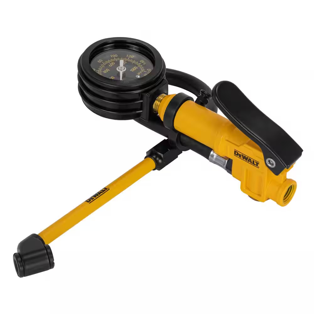 DEWALT 2" Analog Dial Inflator w/ 12" Hose & Dual Head Chuck (0 to 160 PSI) NEW