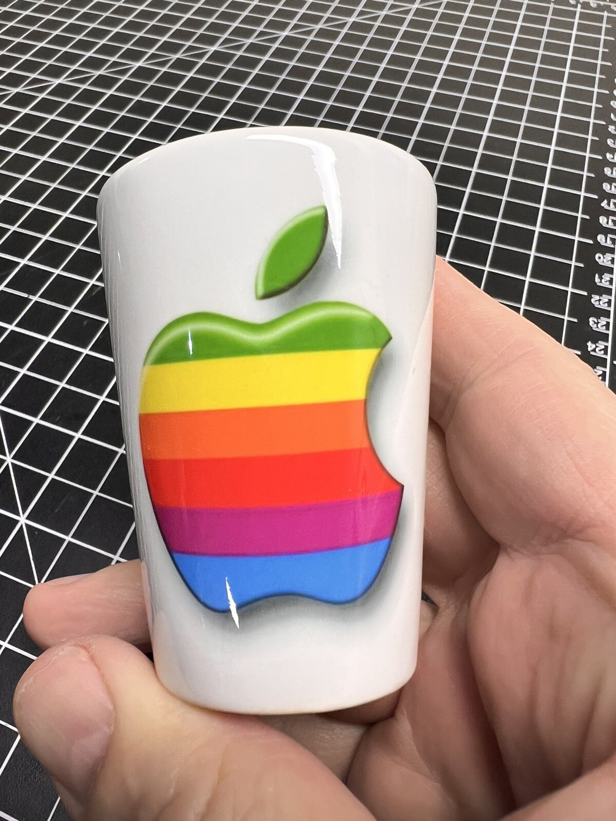 Old Vintage Apple LOGO Computer Shot Glass