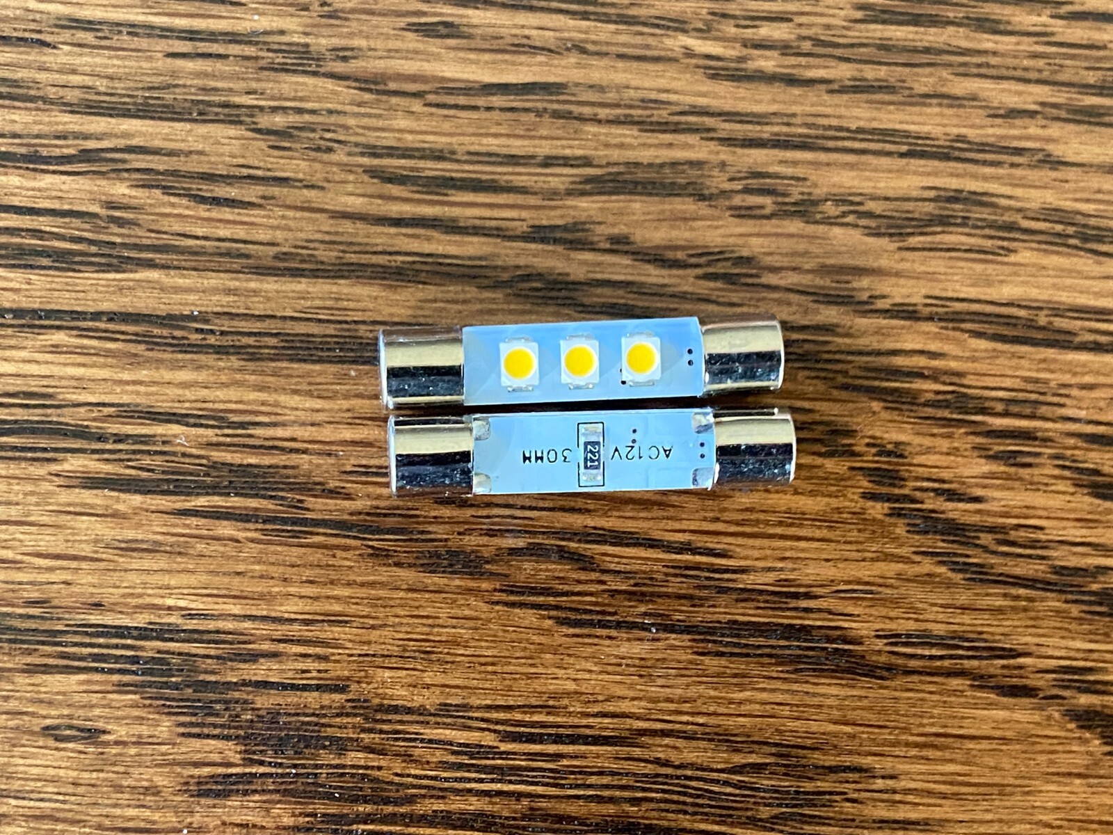 2 New Warm White 12V Fuse Lamp LED Light Bulbs for JVC Realistic