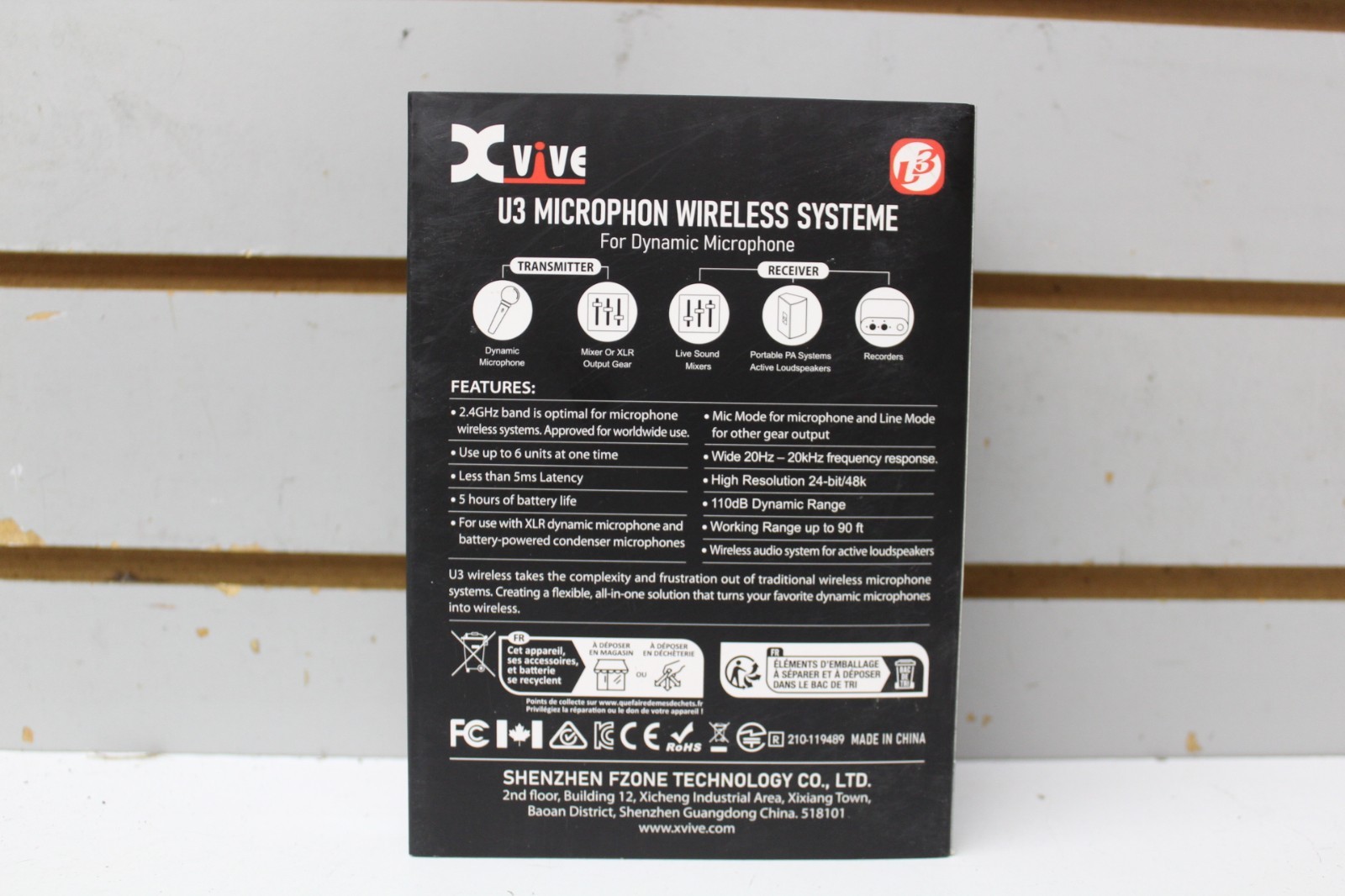 Xvive U3 Wireless Microphone System 2.4GHz Wireless XLR Transmitter and Receiver