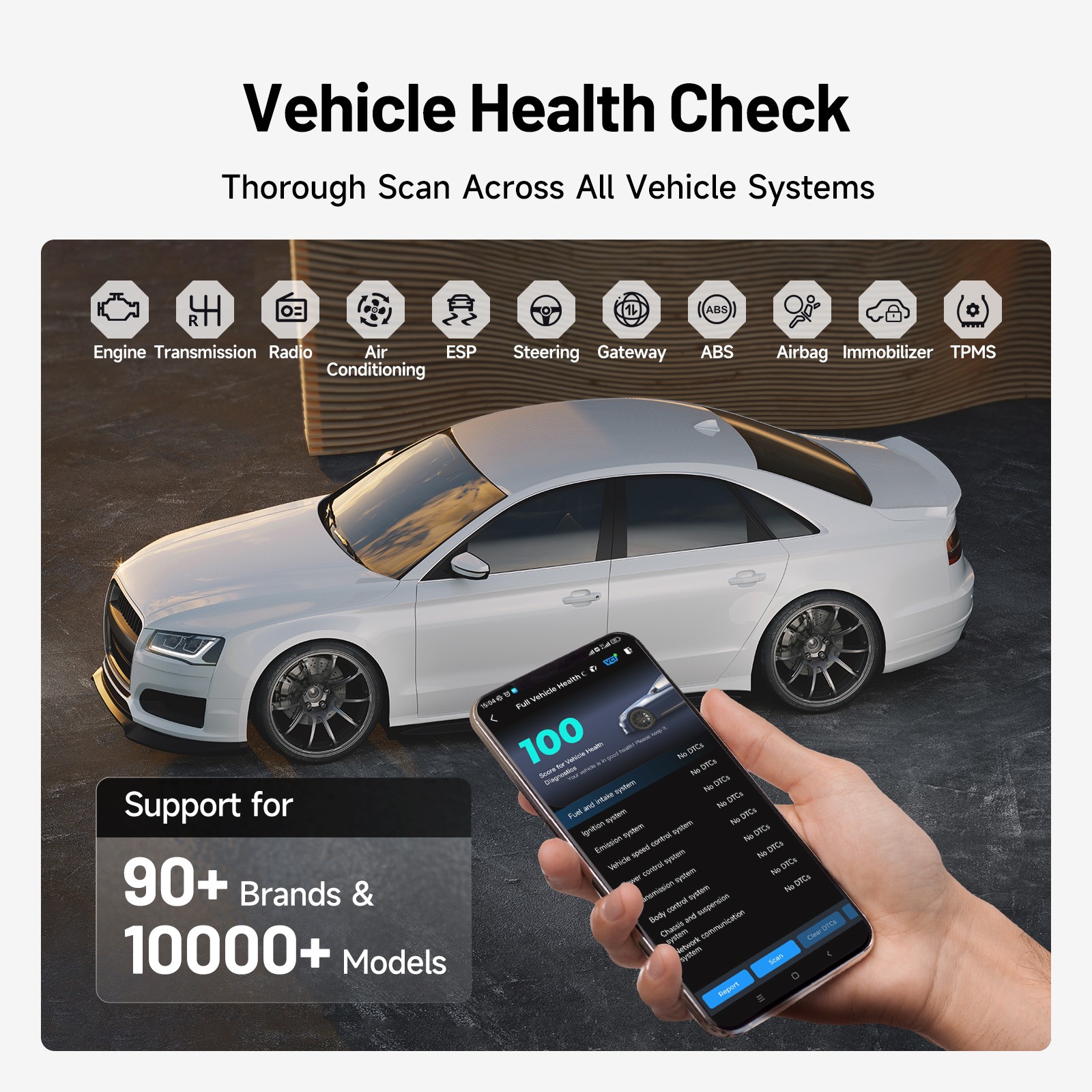 2026 TOPDON CarPal OBD2 Bluetooth Car Diagnostic Scanner Tool All System