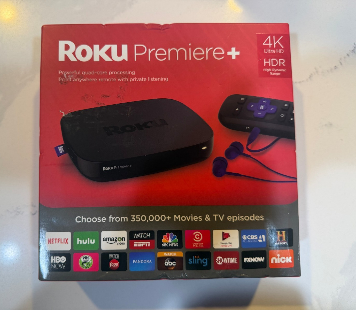 Roku Premiere+ 4K UHD HDR Streaming Player - Model 4640 - Ethernet & MicroSD