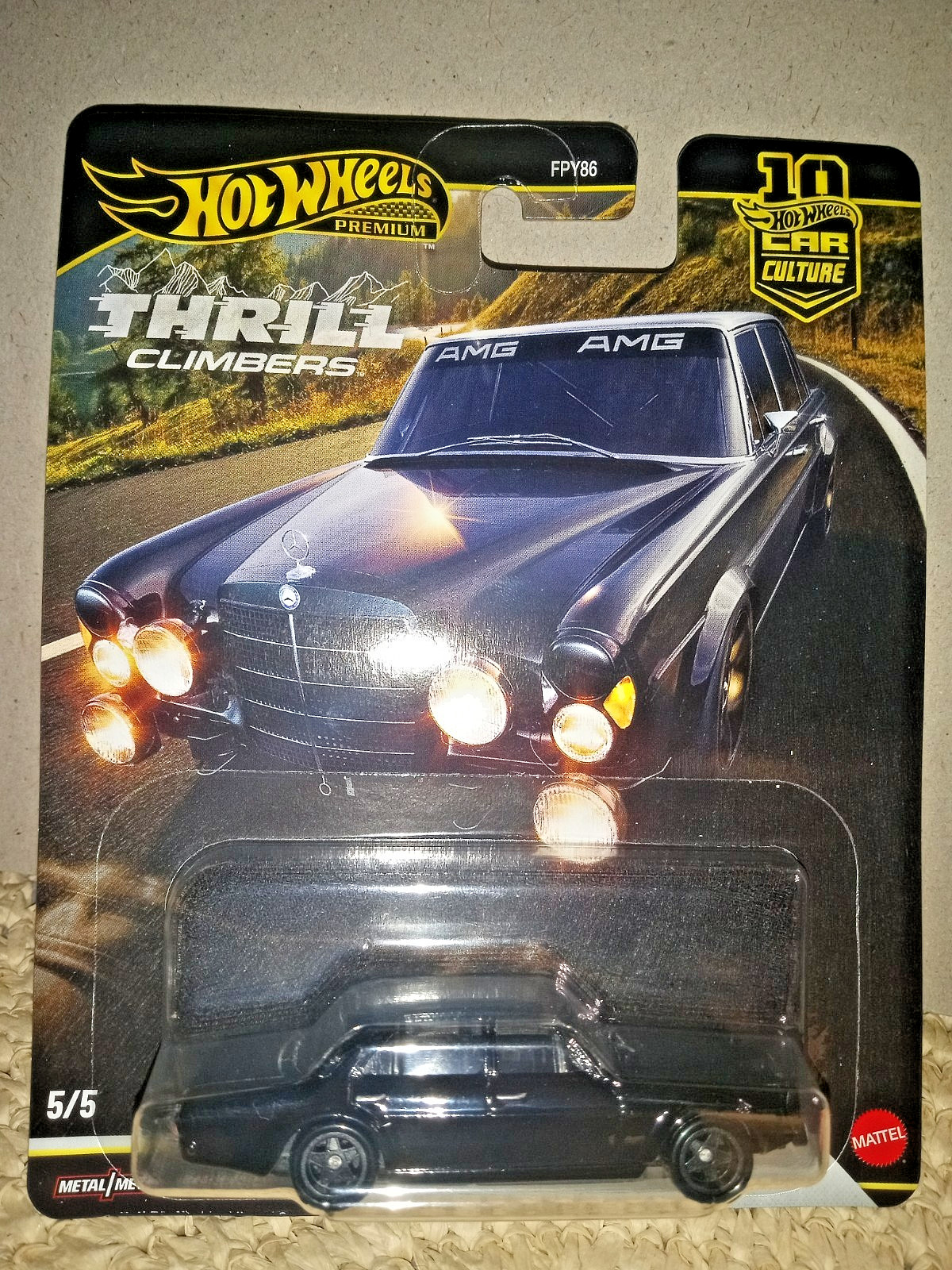 Hot Wheels Premium Car Culture Thrill Climbers Mercedes-Benz 300 SEL 6.8 AMG New