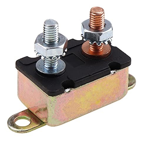 12V Universal Automatic Reset Stud Type Circuit Breaker Lengthwise 5Pack 40A