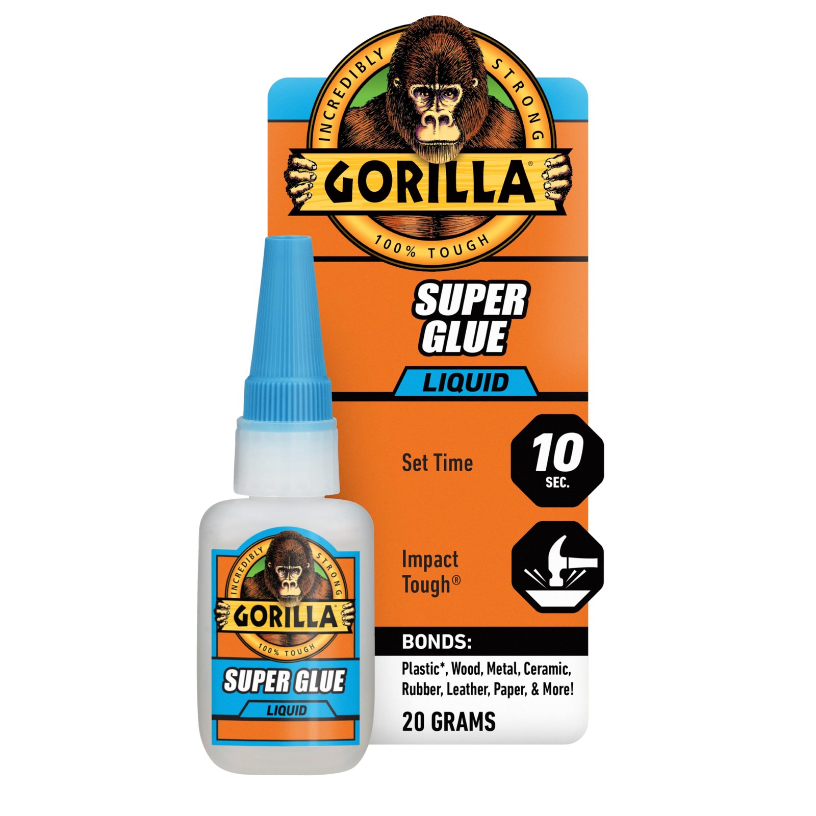Gorilla Super Glue, Clear 20 Gram (Pack of Pack 1, Original Version