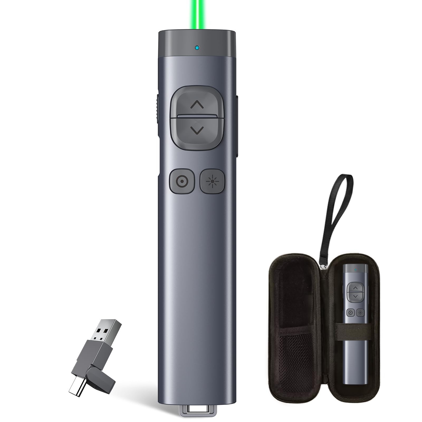 N97s Presentation Clicker for Powerpoint Presentations with Digital Pointer