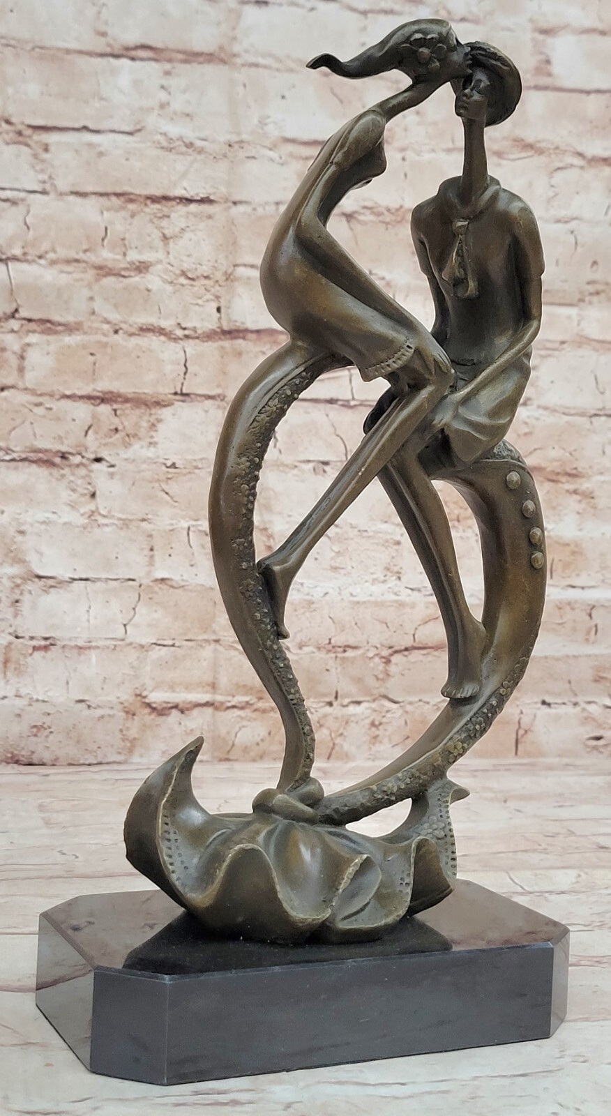 Stunning Abstract Bronze Sculpture by Collet - Gift Idea Artwork