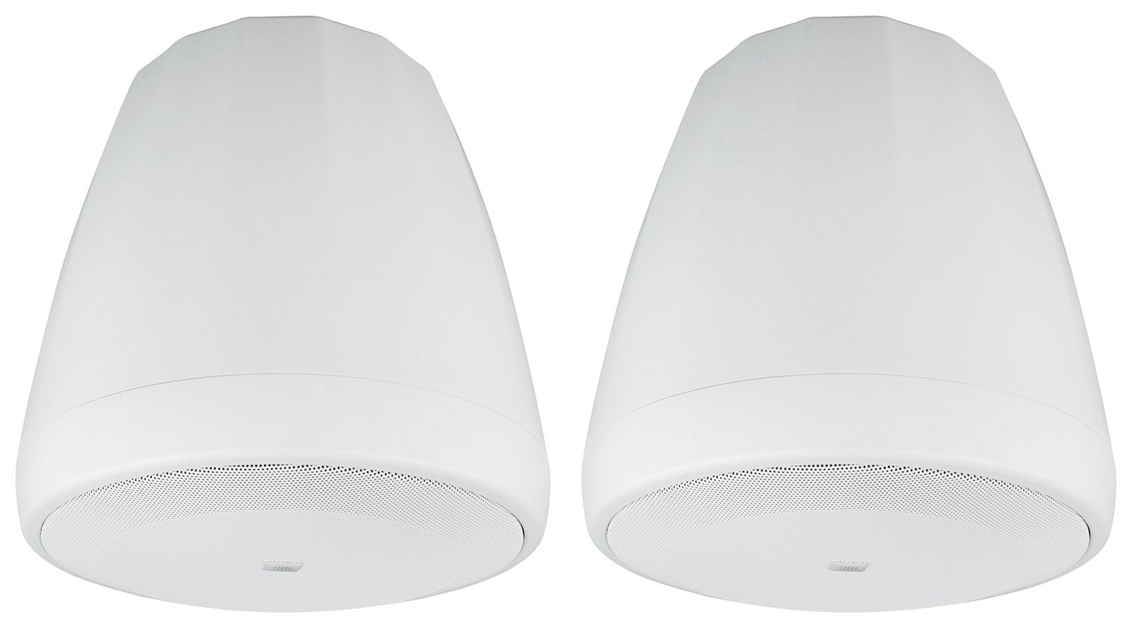 (2) JBL Control 67 P/T 6.5" 60w Commercial 70v White Pendant Speakers C67P/T-WH