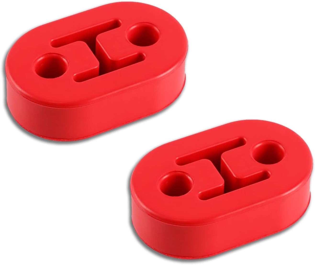 2pcs Heavy Duty Rubber Exhaust Tail Pipe Mount Bracket Hanger Bushing Insulator