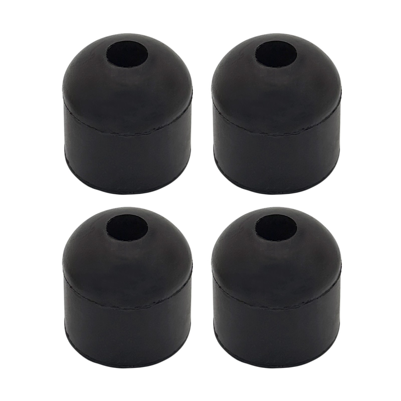 Screw On Black Rubber Bumpers for Shed Doors, Sliding Door & Cabinets 1"x1" (4)