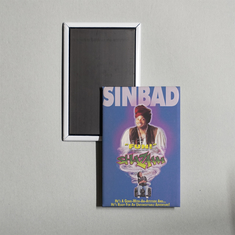 Shazaam Sinbad Mini Movie Poster Fridge Locker Magnet