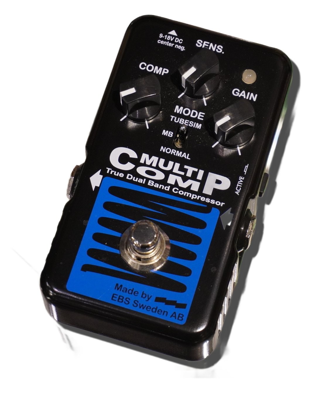 EBS  MultiComp BlueLabel Compressor Pedal 8593 Tested & Works