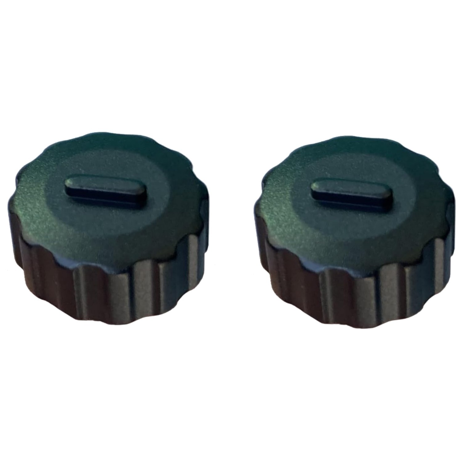 Aluminum Replacement Turret Caps for Shooting Efficiency - 2 Pack