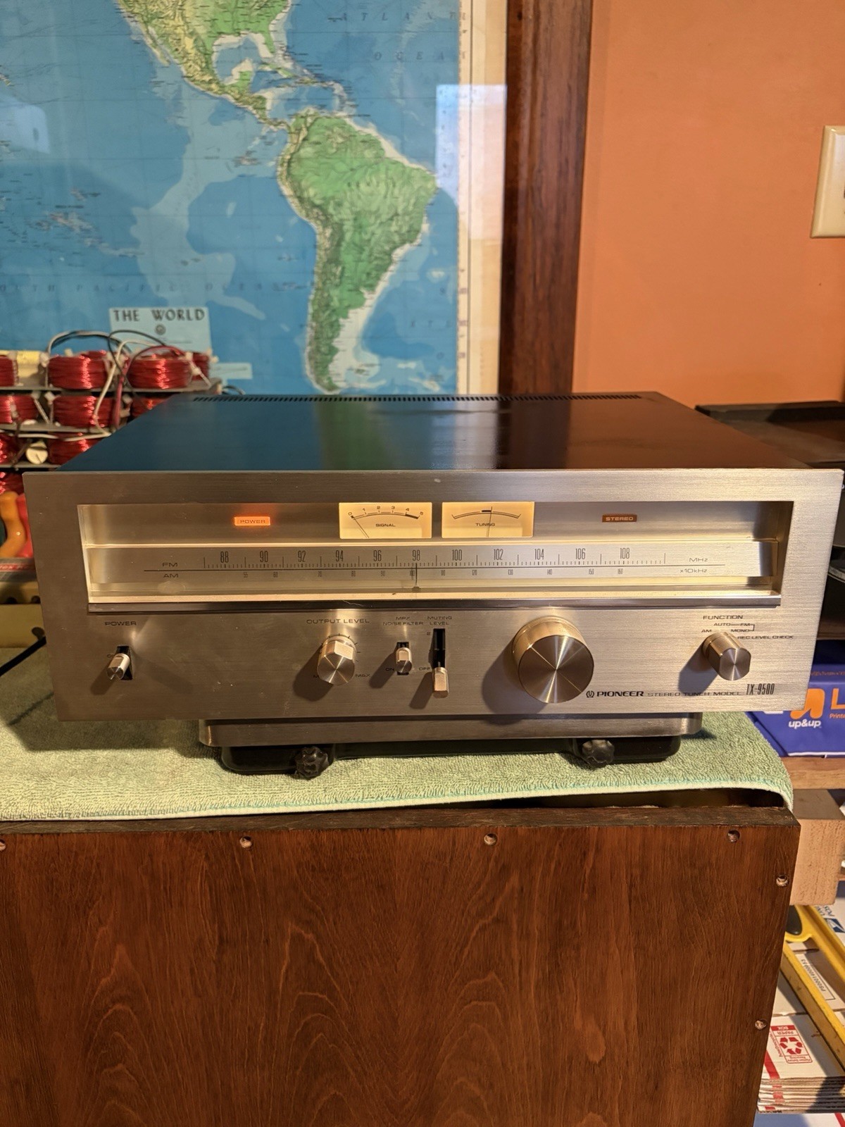 Clean Pioneer TX-9500 Tuner Spec 1975 Solid State Totl Fm-Am MPX