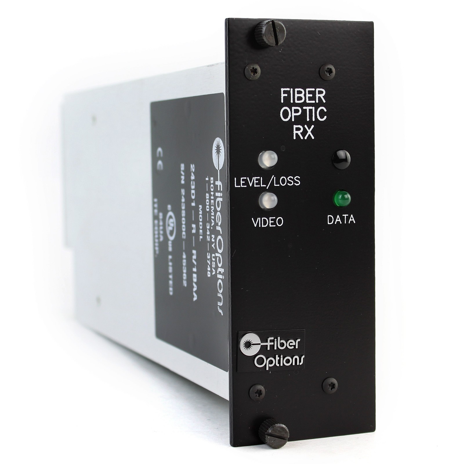 FIBER OPTIONS 2431-R-R-1BAA 243D SERIES VIDEO + TWO-WAY DATA RECEIVER
