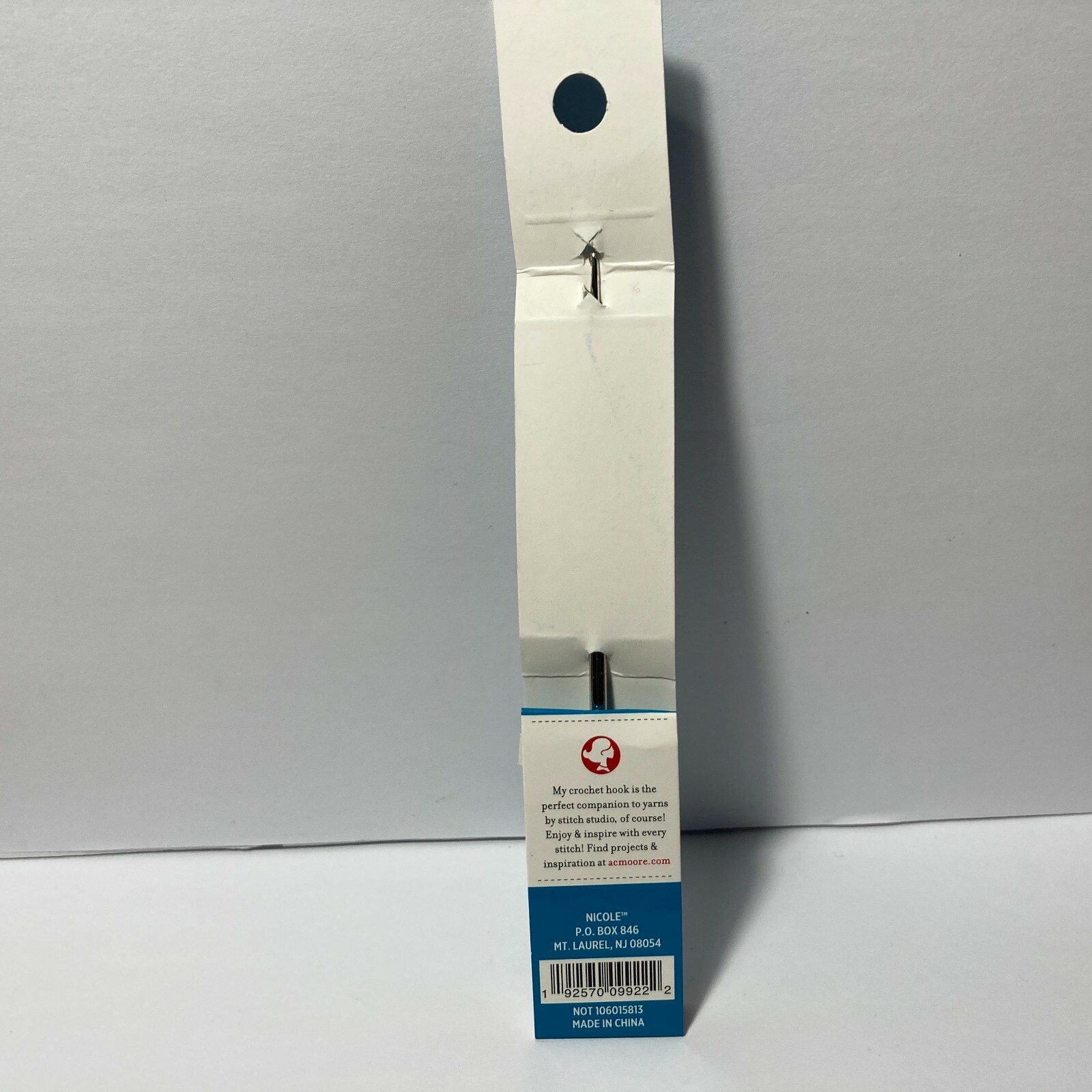 Steel Crochet Hook US 9 (1.4mm) 5" Stitch Studio by Nicole