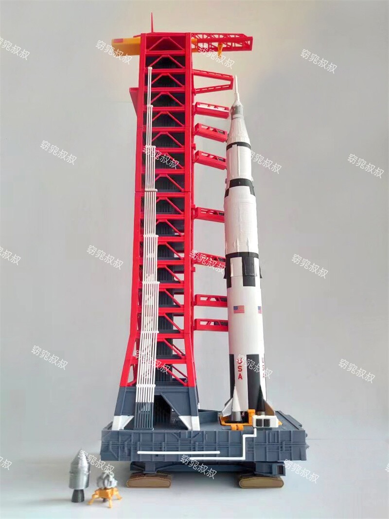 1/400 Scale Saturn-5 Launching Tower Frame Model 3D Build Painted Model Kit Toy
