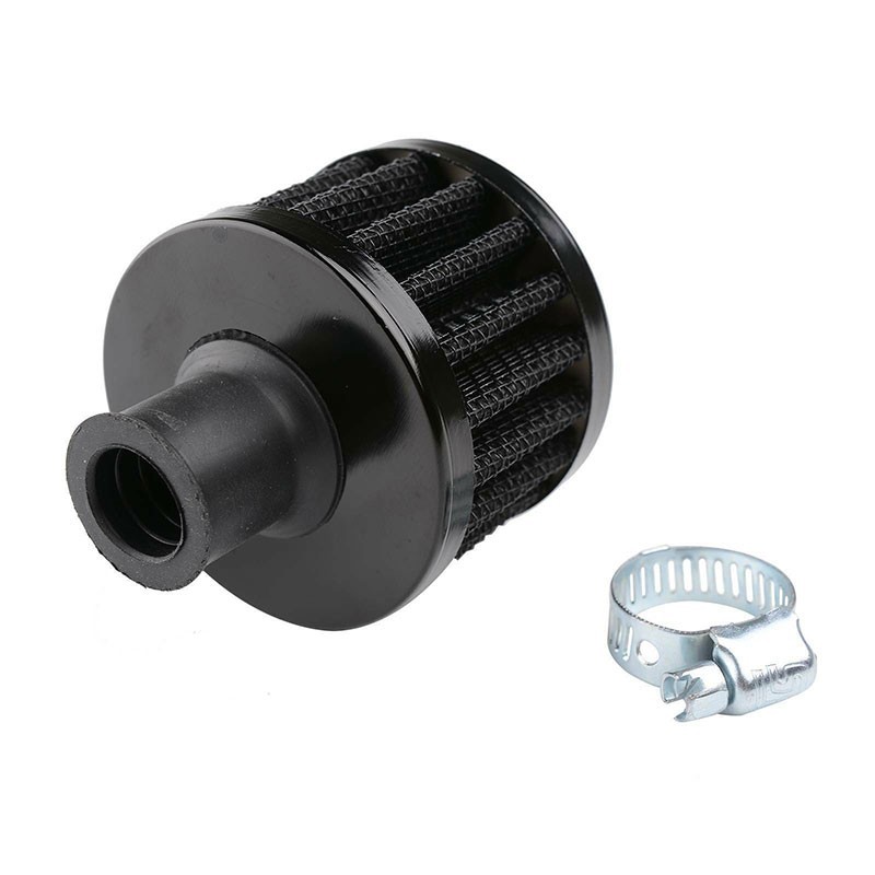12MM Round Crank Case EngIne Breather Oil Air Filter Car Motorcycle Quad Bike