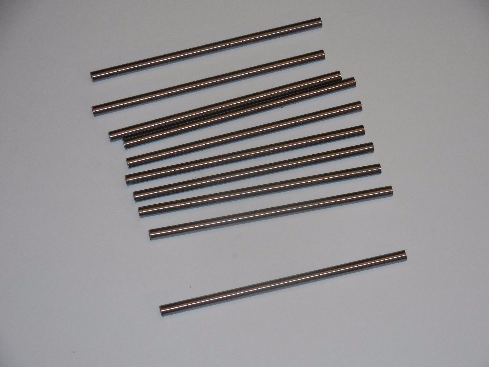 10 NEW UNGROUND SOLID CARBIDE ROUND BLANK .135" x 3" , FREE SHIPPING!!!