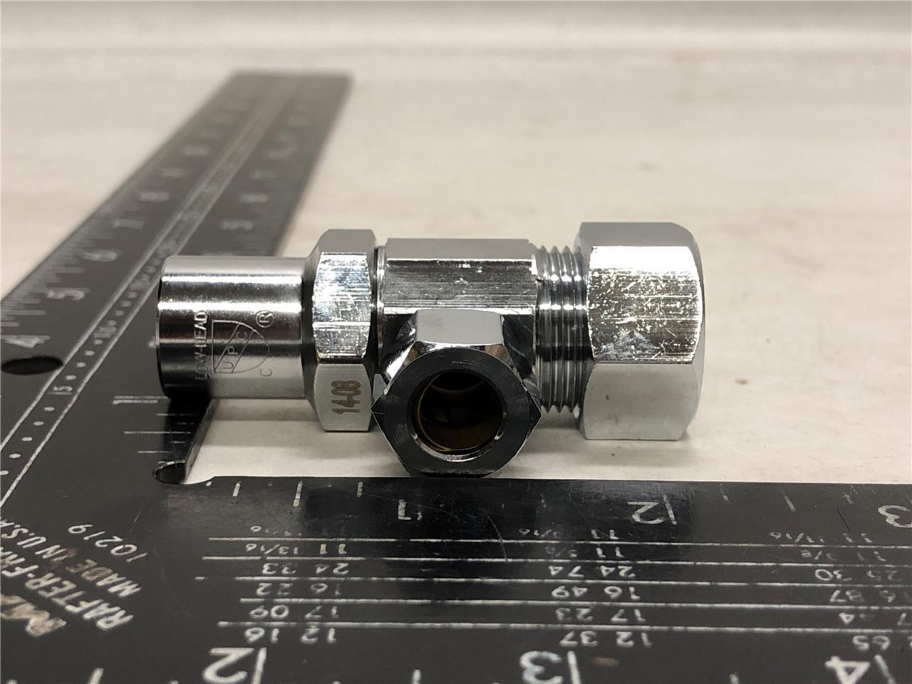 ProFlo PFXCAC32CLK Low Lead 5/8" x 3/8" Compression Angle Stop Key Not Included