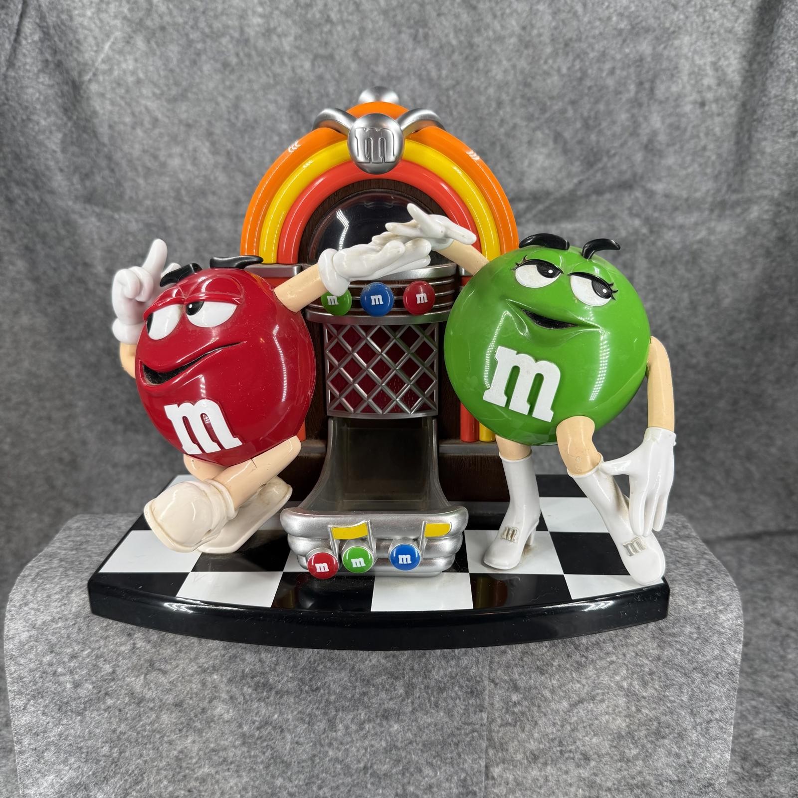 Vintage M&M’s Rock N’ Roll Cafe Candy Dispenser Works EUC 808