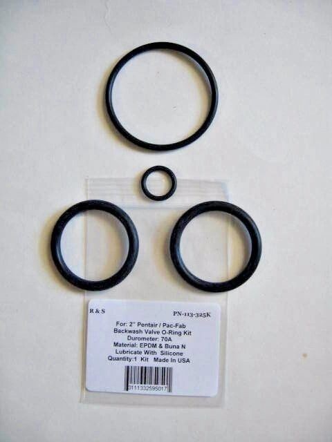 2" Pentair / Pac-Fab Backwash Valve O-Ring Kit / 273241, 263064 + / R&S 113-325K