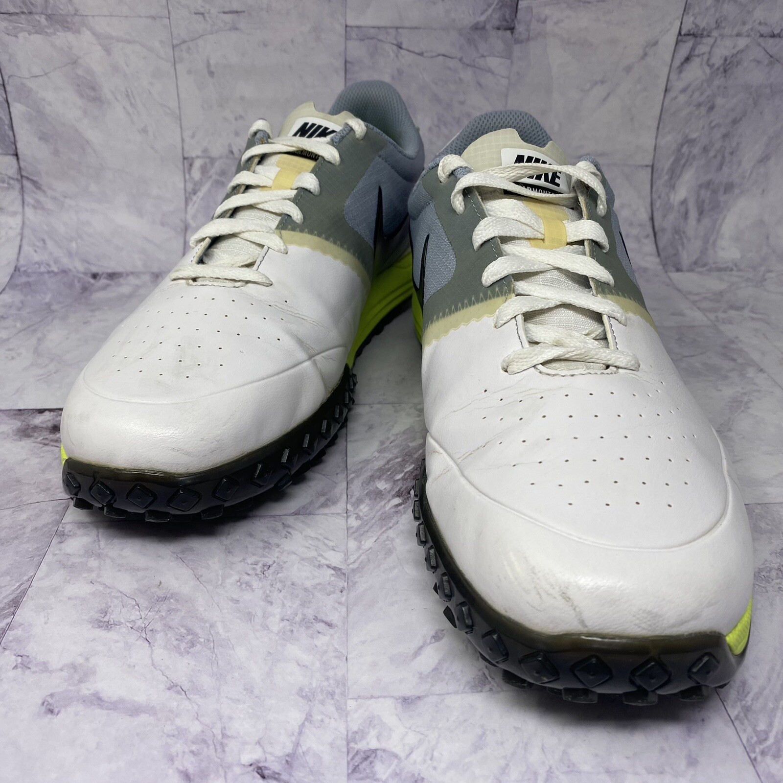Nike Lunar Mont Royal Golf Shoes Spikeless Mens Sz 10 W Wide White 652531-101