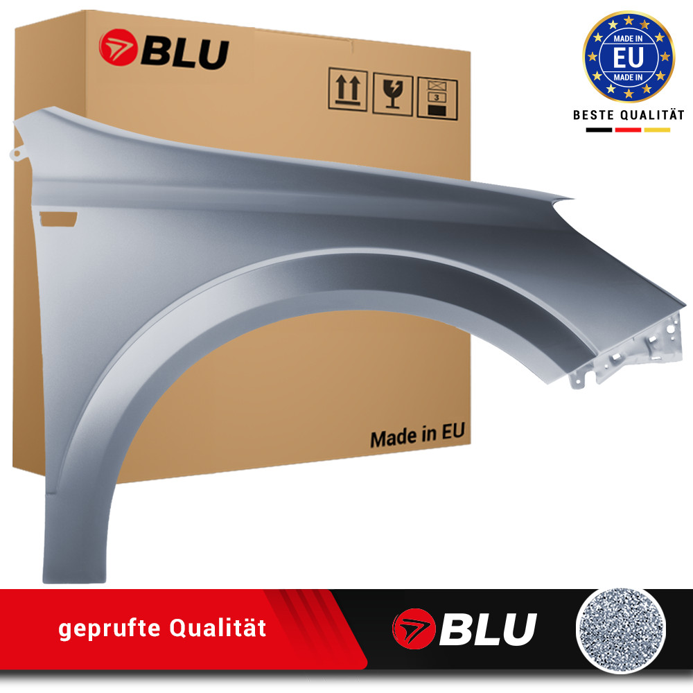 Fender For Opel Astra H 3 III Z155 3KU Right Silver 2004-2014 Front Painted