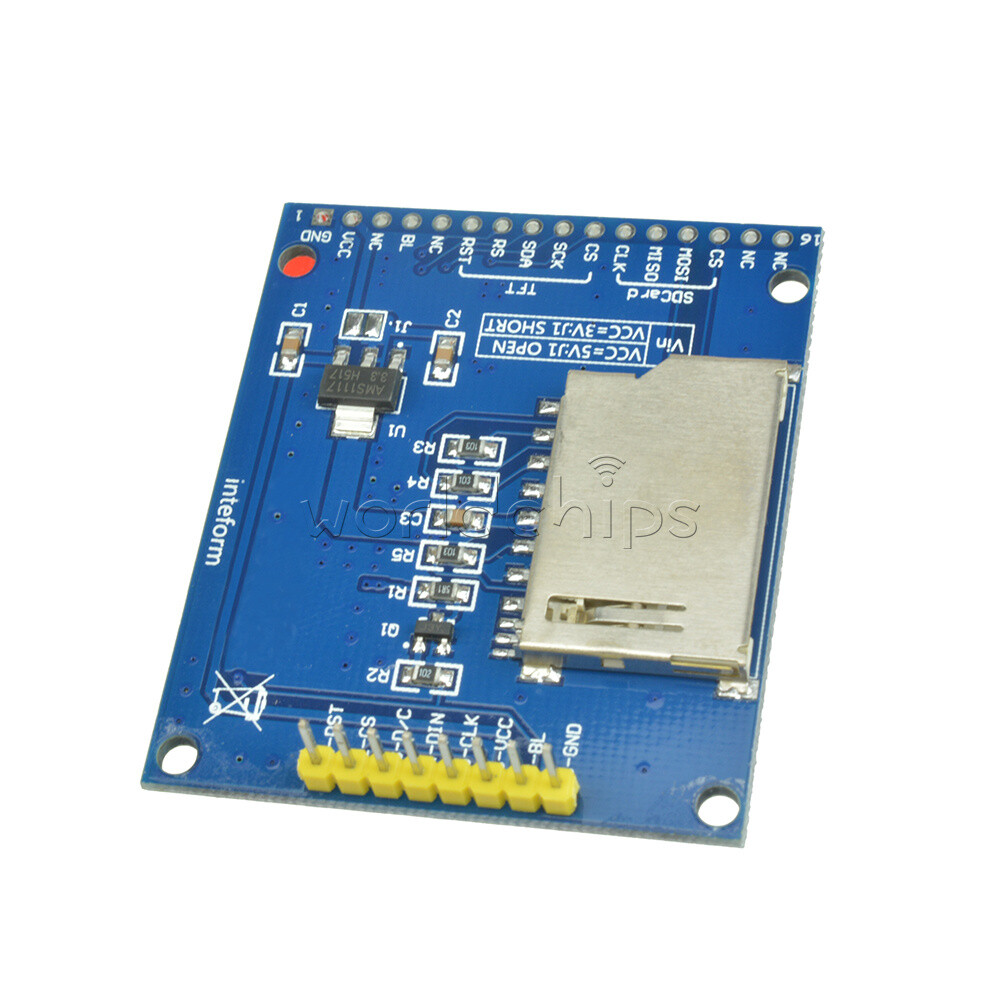 1.8" Serial SPI TFT LCD Module Display With PCB Board ST7735B IC New
