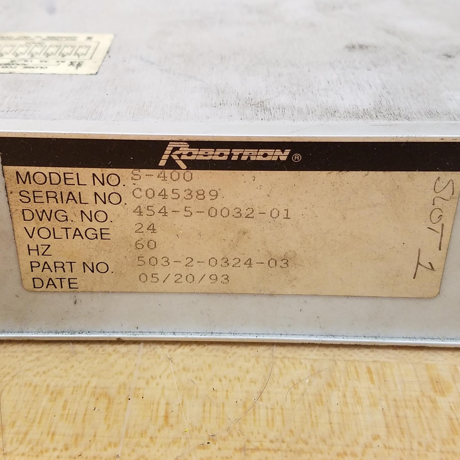 Robotron 503-2-0324-03 Series 400 CPU/Timer Module, 24V, 60Hz - USED