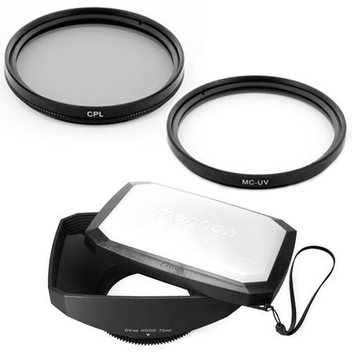 72mm 16:9 Wide Lens Hood,CPL,UV filtr fo CANON XL1S XL1 XL2 XHA1 XHG XH-A1 XH-G1