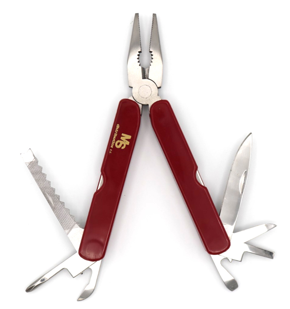 MULTITOOL - PROMO from MS Distributing - 8 Tools - Stainless Steel - with pouch