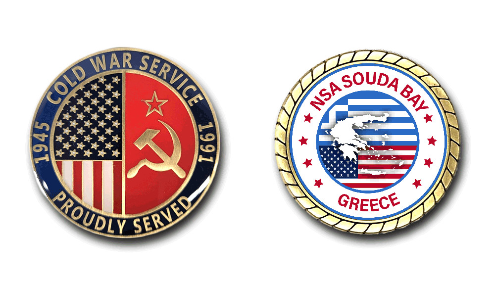 NSA Souda Bay Greece Cold War Service Challenge Coin