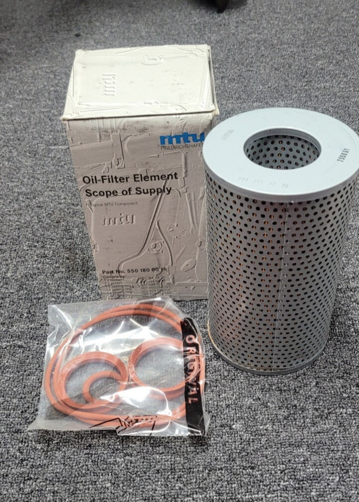 Genuine MTU OEM OIL Filter Kit 5501800016 550.180.00.16 2940-01-493-8177
