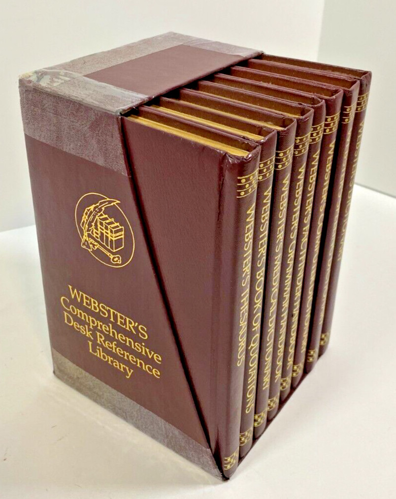 Webster's Comprehensive Desk Reference Library 8-Volume Hardcover 1992 Set