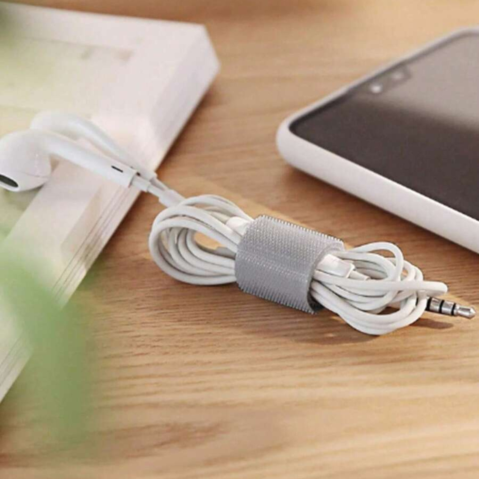 1m Hook & Loop Cable Tie Double-Sided Self Gripping Portabl Data Cable Organizer